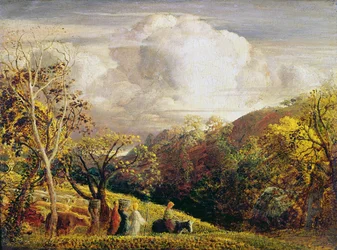 Paysage, figures et bétail